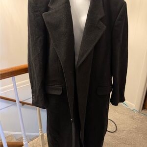 Elegant Black Men's Trench Coat